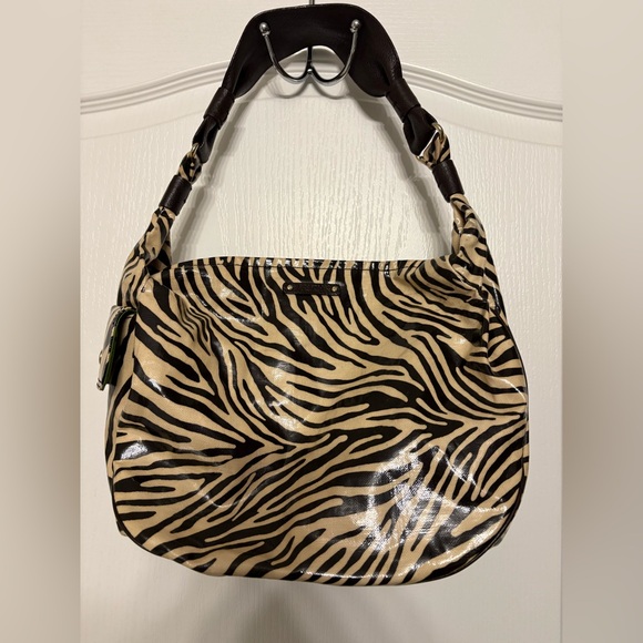 kate spade Handbags - Kate Spade Zebra Print Hobo Bag - Black and Tan